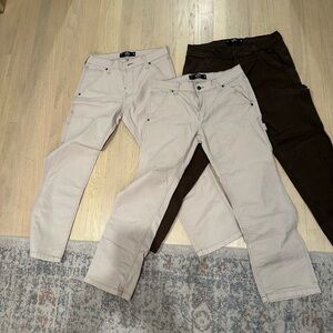 3 pair of Hollister Carpenter Pants. Selling all of them together.